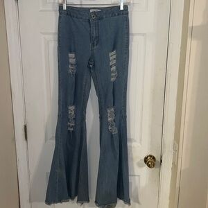 rue21 Flare Distressed Jeans 1